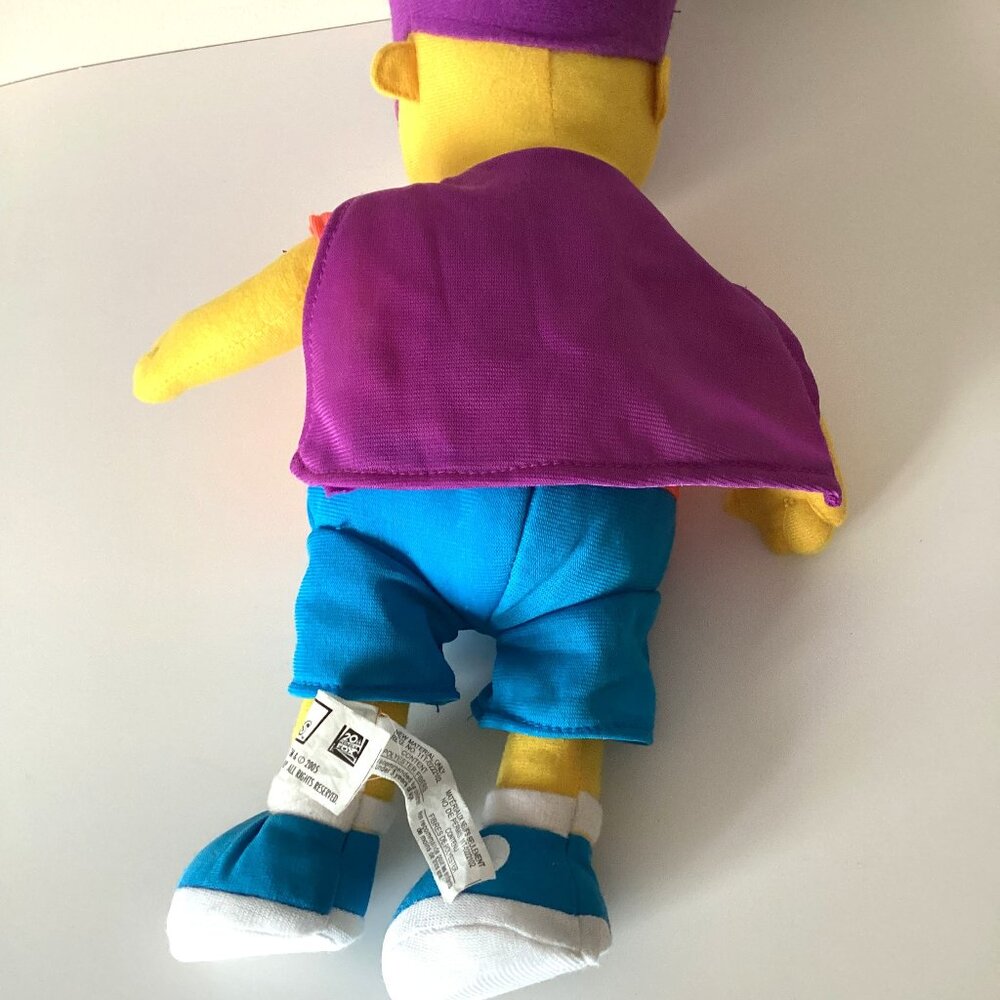 Bartman Bart Simpson Purple Mask & Cape Plush Toy Vintage 2005 Collectable - Picture 5 of 8